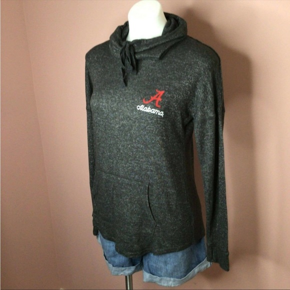 Boxercraft Cowl Neck Gray T-shirt Hoodie Alabama Logo Size Medium - Picture 2 of 6